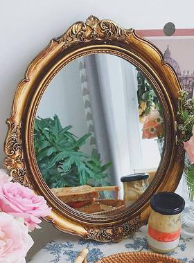 欧式法复44934-DS古壁饰化妆镜子镜个民宿性小户型浴室梳妆台式挂