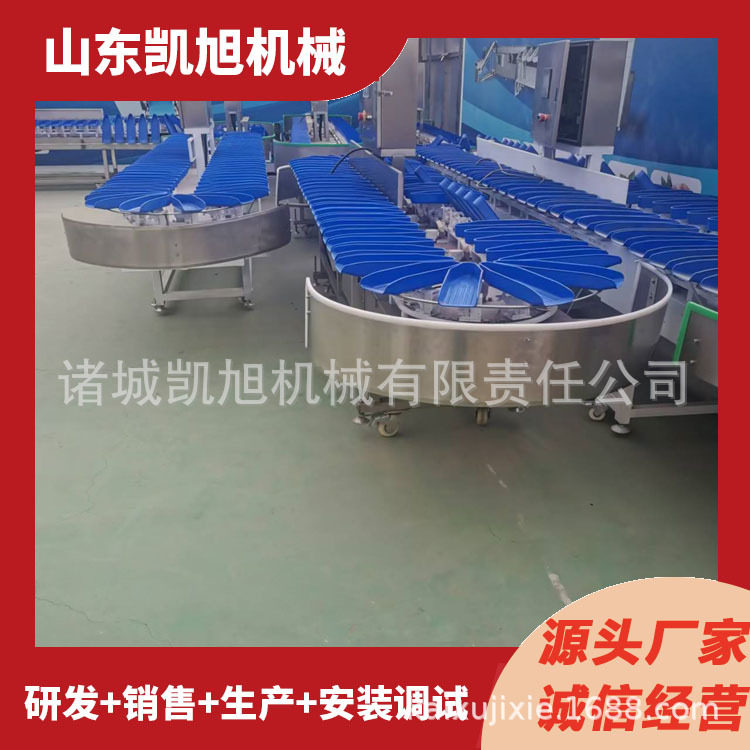 凯旭供应小龙虾分选机 鸡爪鸭掌按重量分级机器 自动捡重分拣机