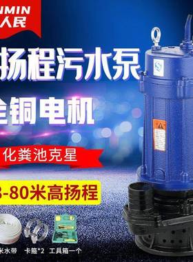 高扬IVPv尘单相家用220污水泵排污泵水机抽水泵抽粪抽池沼气池化