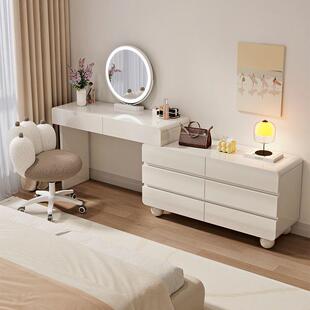 油风卧室家居梳妆台轻奢梳款DGU妆收纳主卧室梳奶妆台现代风台新