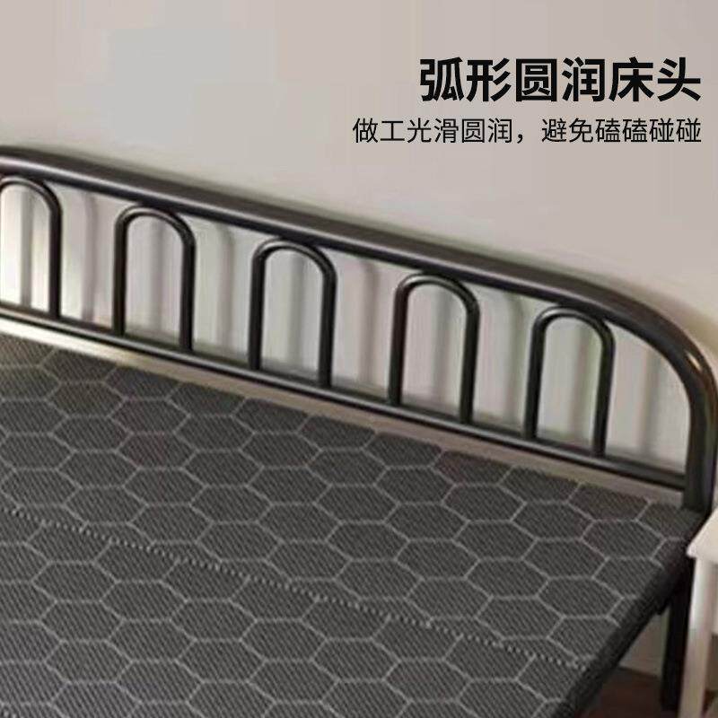 厂家床人折叠床1五公床寓出租米铁POB艺双床免安装单人1米2可折叠