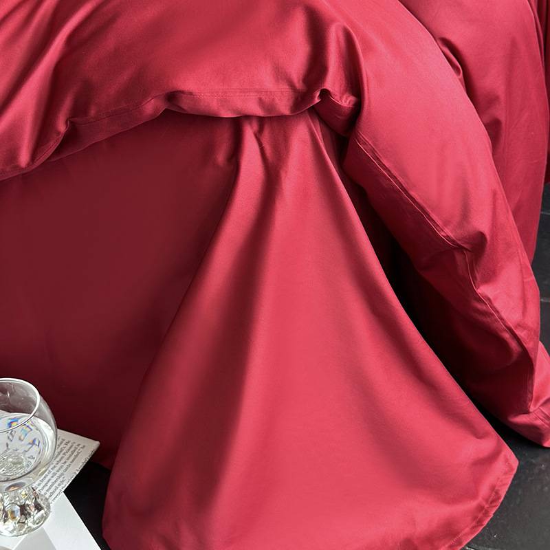 少女心100支长绒棉全棉婚庆四件套纯棉蝴蝶结喜被套床笠床上用品