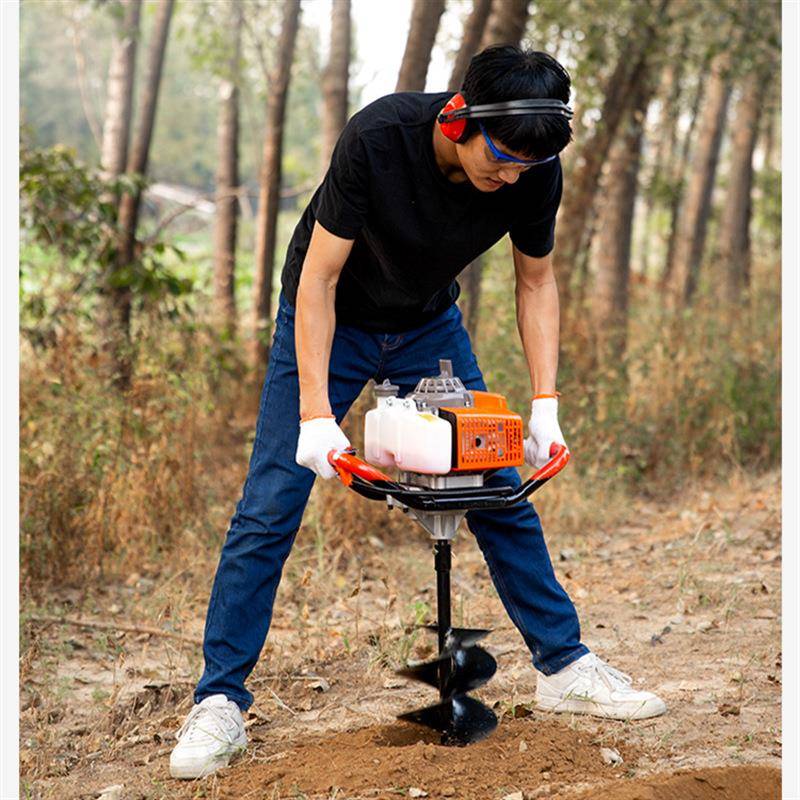 SWO多用手提钻地坑棚途机工地大埋桩园林种树挖孔机大功率钻挖坑