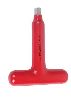 钢盾(SHEFFEL)D浸URE塑型色绝缘T型内六角扳手8*120单mmS150I021