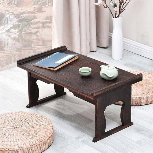 Q^X式小桌炕桌KEJ矮桌复古实木茶子飘窗小桌子古代榻榻米小几中地