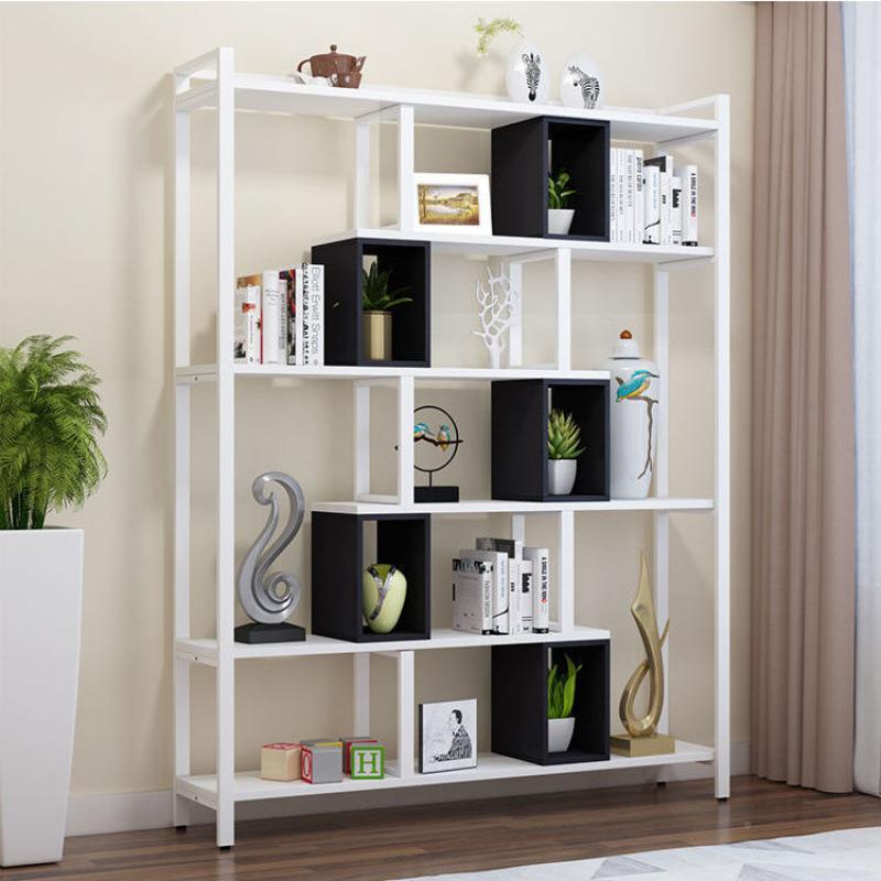 轻置物架书架落LLR地储物铁博古多宝架阁架办公展示架玄关屏风艺