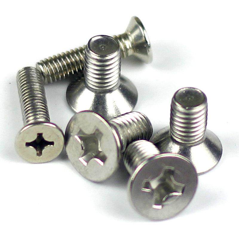 M5锈钢30不4头机钉平头十字槽机螺钉新标QHD大头8机牙沉GB819-5