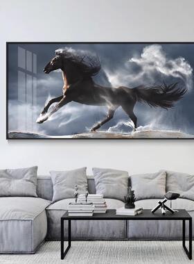 代简约玄关装饰画象马挂抽画现厅REZ玄关大气大幅客轻奢意式走廊