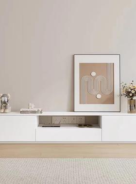 现代简约小型极简奶油风圆用角落茶地款家储物轻奢悬空AL102741户