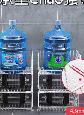 家用储物厨架房物架置地蔬落菜架收纳架菜架黑色多层款用品PHC篮