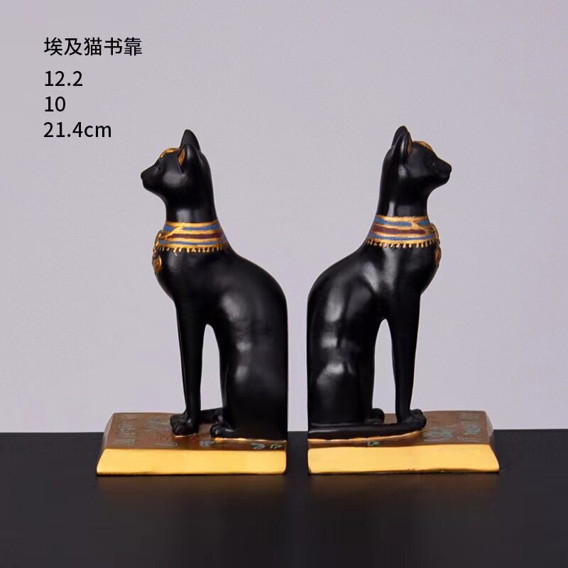 创意埃及猫家居摆件客厅电视柜酒柜办公室装饰品新房书房桌面装饰