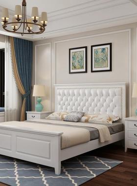 软包木1FSF.8米双人储拖箱抽拉拖床子母抽屉床物超实大床床伸缩床