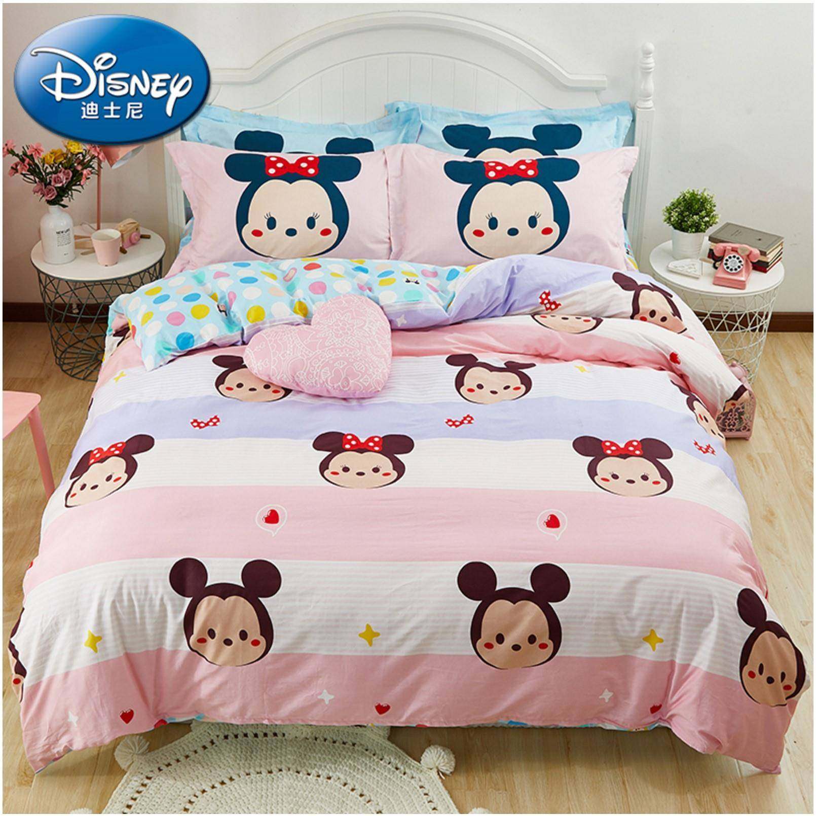 儿童单l四件套JGQove米妮被套卡通三件套纯床棉.18m床