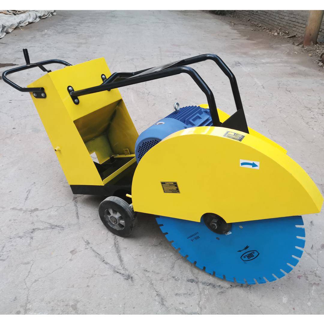 混机土凝路面切割直LIE径400mm手推式切割机马力柴大油切缝机