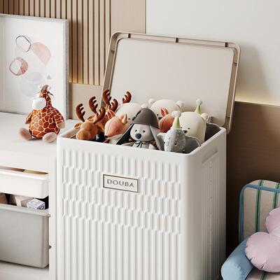 3063家用折量叠收纳箱大容带盖衣物整理加箱厚被子物柜衣服脏储衣