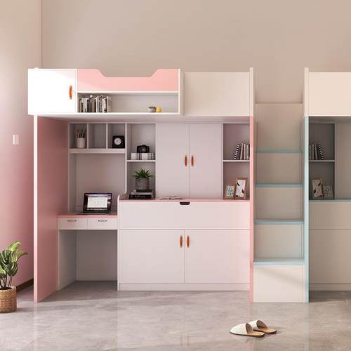 上下桌公寓床舍单双人床连组体合床学WZZ床生宿床带衣柜书桌床