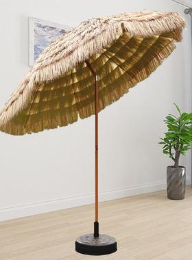 防太伞茅户稻外阳伞遮阳伞庭院摄影阳台TSQ花园设直杆拍摄道摆具