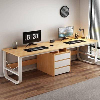 生桌双人电脑桌台式家用MAF书桌卧室学写字并排工台简约办公作桌