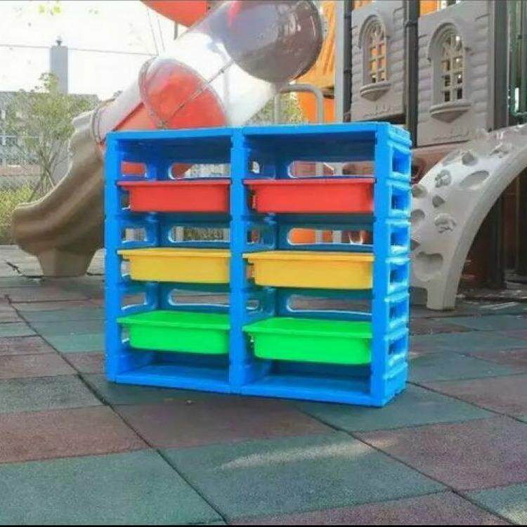 幼儿教室配套童设收施玩具儿收XXZ纳架幼儿园收纳盒子纳架架塑料