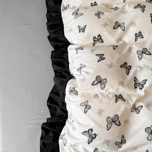 202新款 A类CGC赫本纯水洗棉花四边件风套公主5风三4件套单被套床