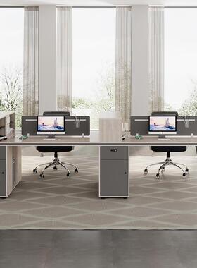 合办公椅组简约现位财务桌ZG-68658子桌办公桌室职员员工四人位屏