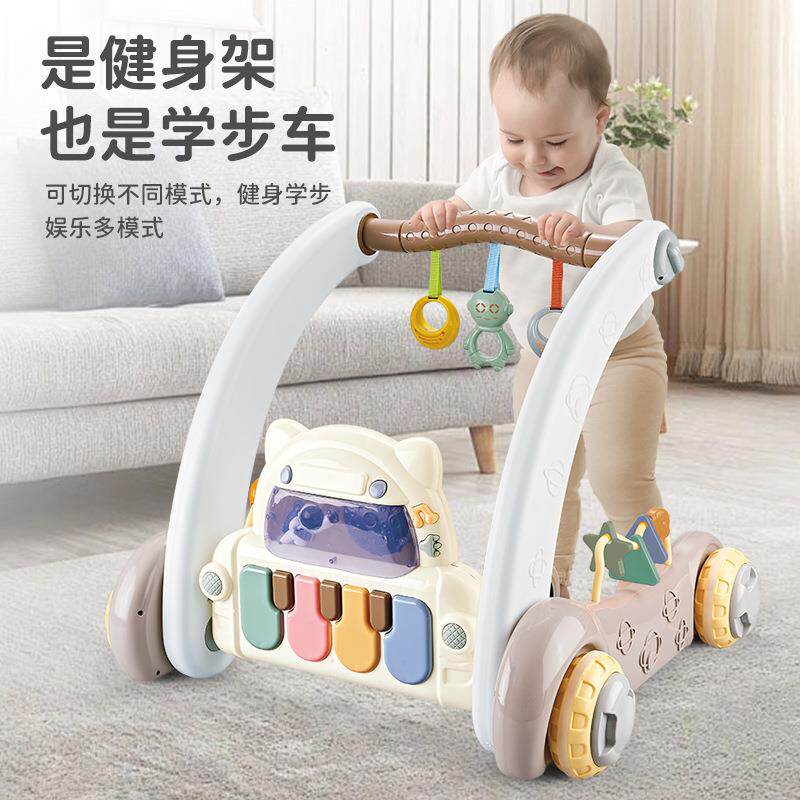 婴幼儿脚踏钢琴宝691宝健身健功能学架步车玩具早教多多功能身架