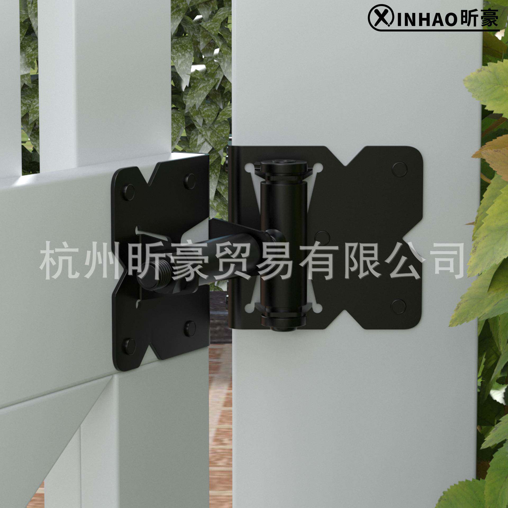 美式PVC花园合篱页PVC笆门合页PVCJL2063栅栏合页笆篱门铰链