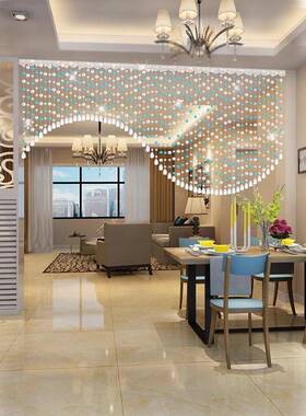 水珠晶珠帘门帘隔断帘客厅过道装饰UTV家子用窗室帘卧玄关挂帘网