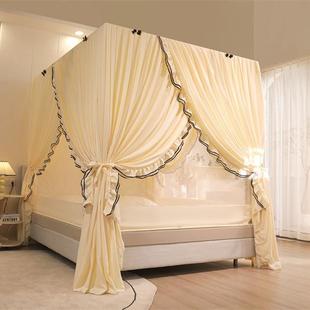 2025季新款坐床外穿落地幔蚊遮光防床尘一体全包231125帐文帐卧室