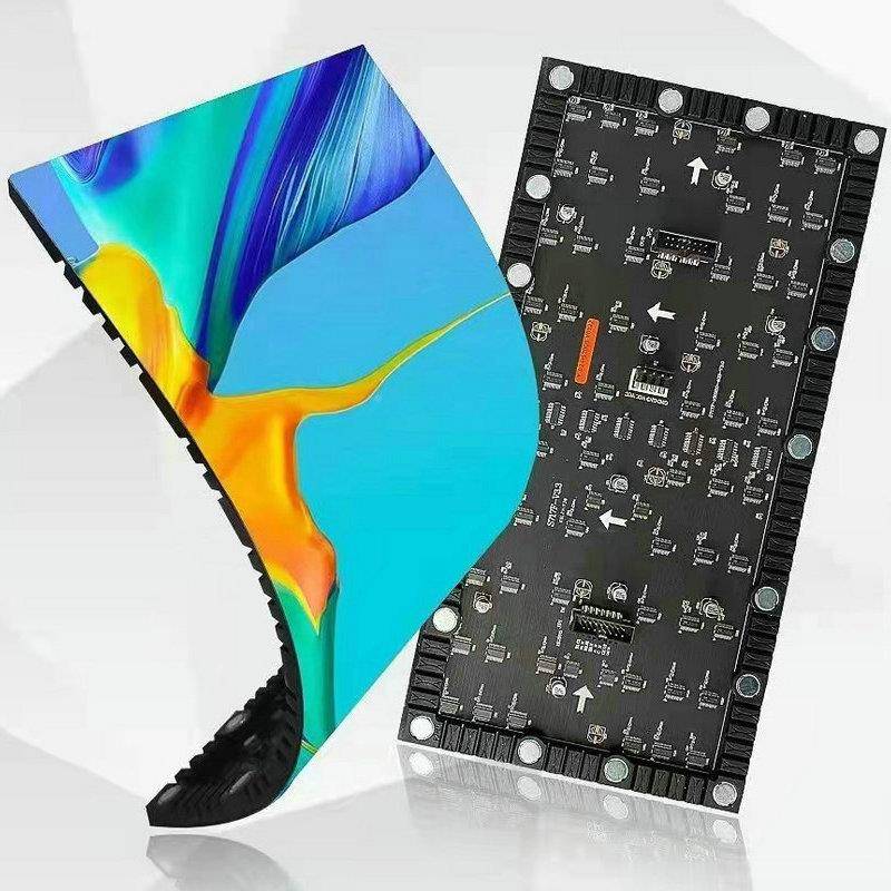 LE模D柔性显示屏室内展厅科技馆P可2PP34P5PSFTALED1.8弯曲全彩软