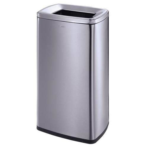 新款厨房垃钢圾桶家用无式盖不锈垃圾桶欧属夹FHE缝干湿垃圾金桶