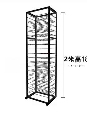 多纳层4k开卡纸收HUM层架画幼儿园置物架文具店斜面纸卡纸架分