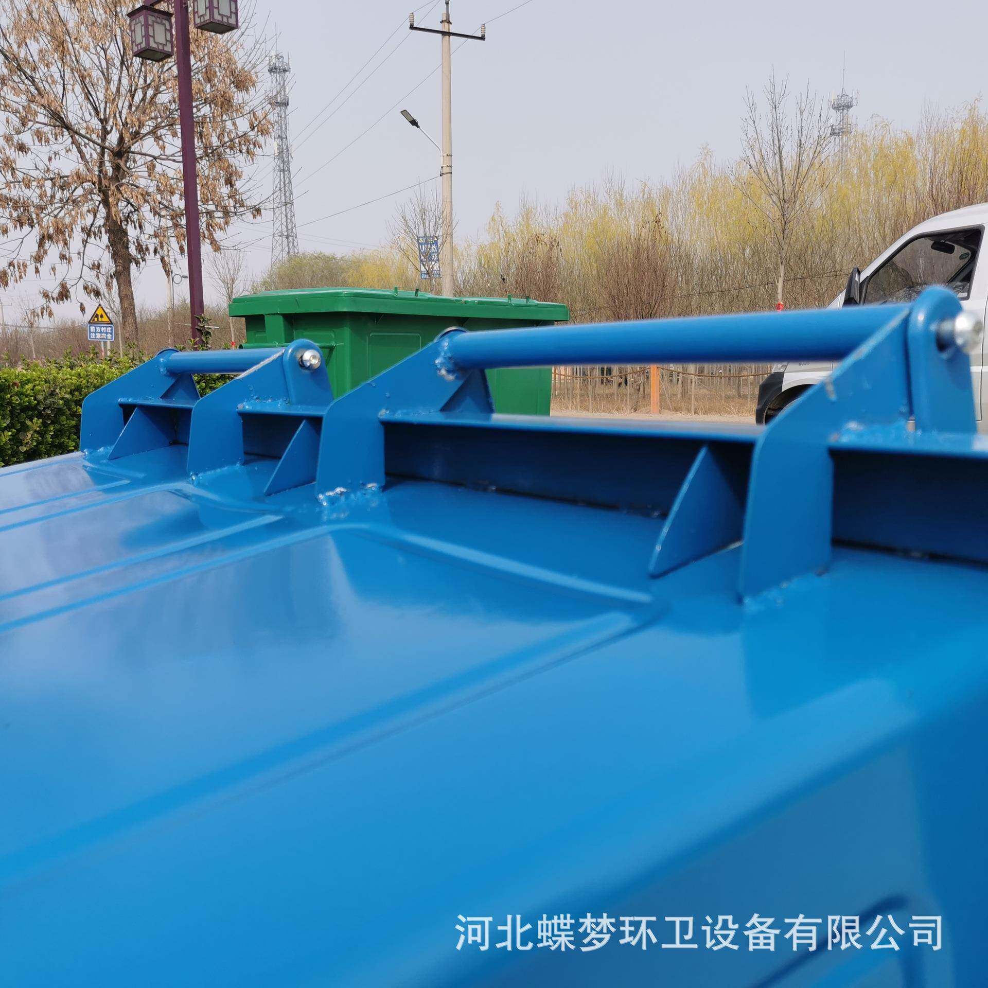 现环货660加厚铁660升铁皮垃圾铁桶大号质L钢板可移动卫手推垃圾