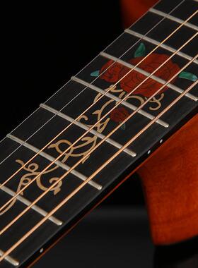 全单吉全单吉他他41抛寸民谣吉他40寸厂家杉花芯亮光光单桃板云实