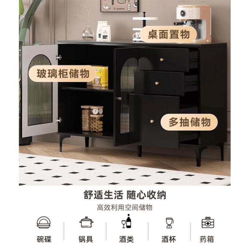 岩板餐边SRM柜多功台茶水柜客厅纳复古风家用靠墙收储物柜能吧柜,电子元器件市场,其它元器件,淘宝优惠券,粉丝福利购,淘宝优惠卷