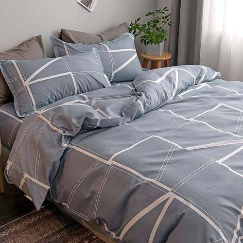 春夏四件套被纯洗棉用学生宿舍被23813-2罩被子单人床单三件套套