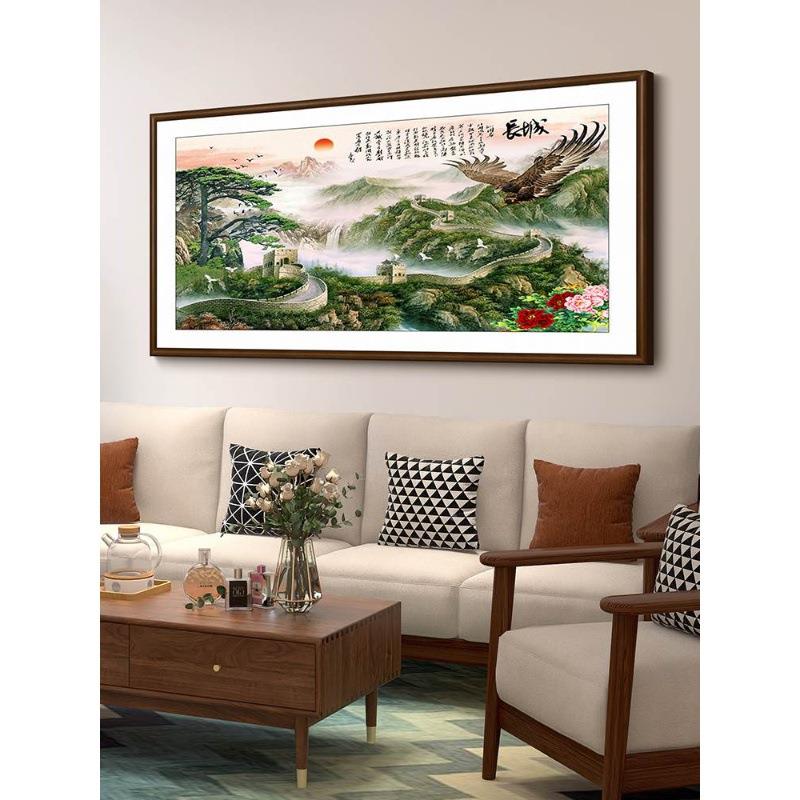 大展宏图画挂画字办公室背景画水画客画厅装饰公HCN司开山业牌匾