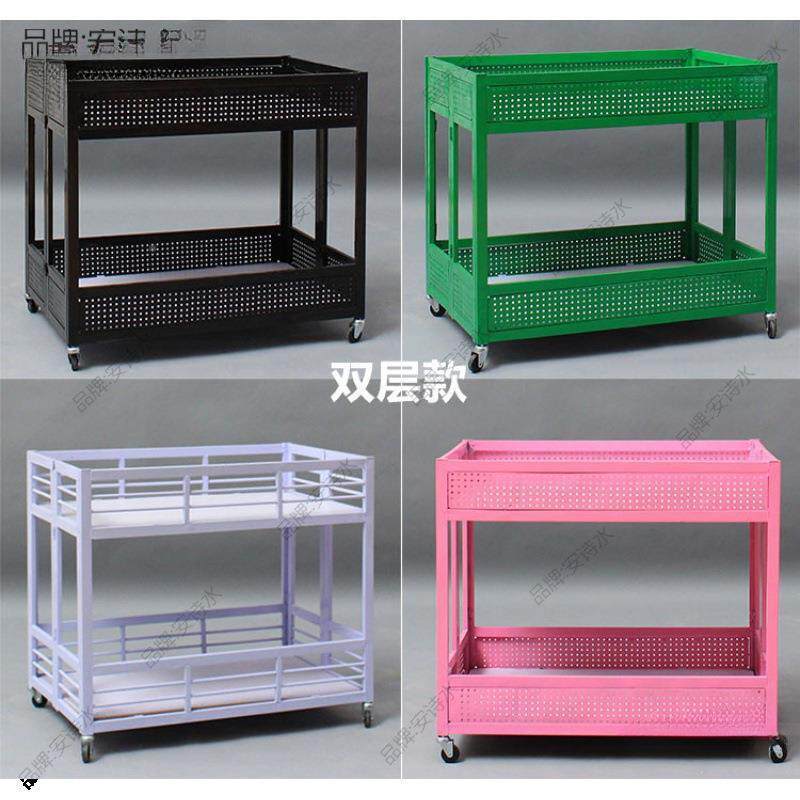麦车摆摊超市展示架货shuobeid车售服装店甩推花折叠堆头特卖车货