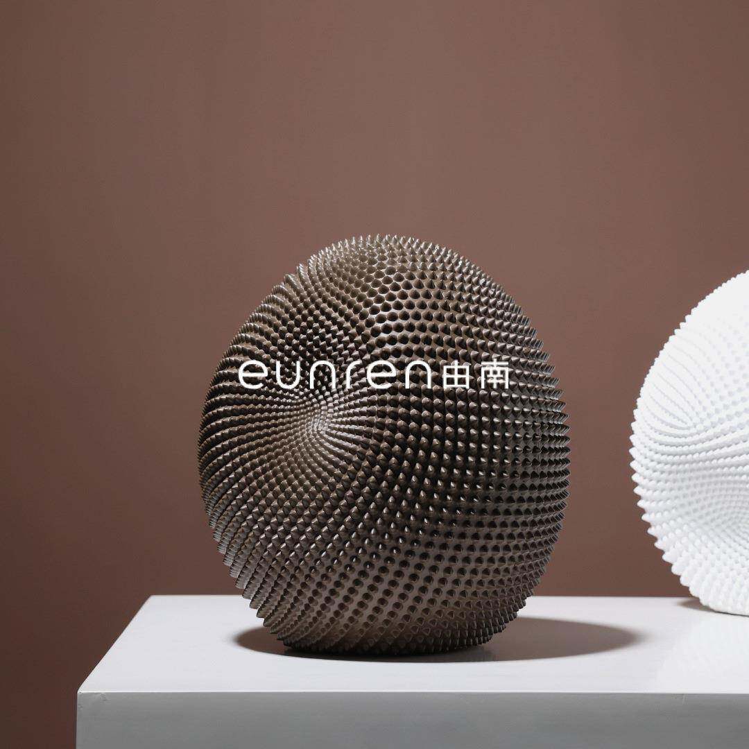 现代创意几何楼艺术刺球摆件摆件样AMH板房售处房客简约软装厅饰