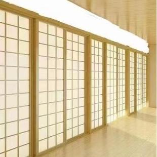 新中隔断屏风花格栅栏木镂空日式隔--断木玄实关式客厅入户雕雕花