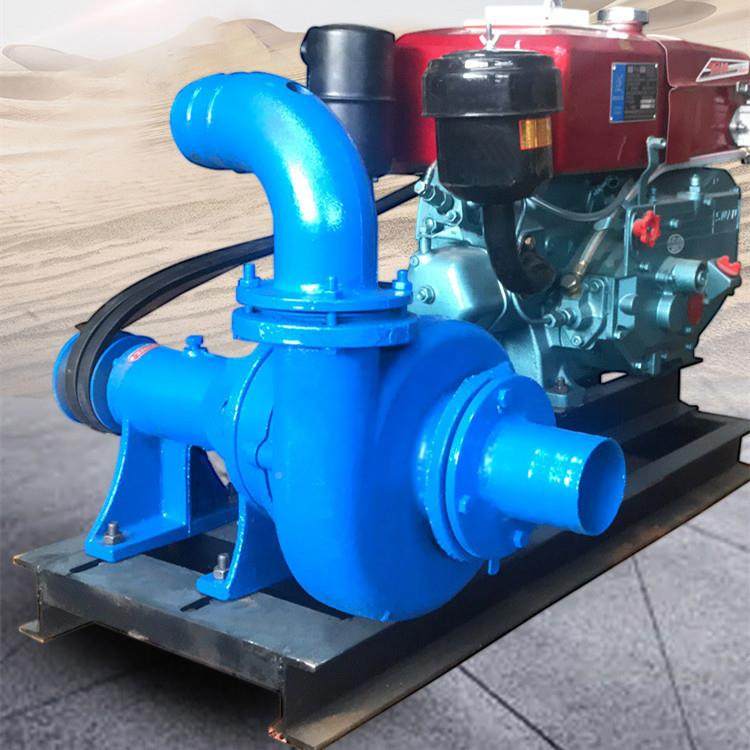 无堵塞径柴油河道沙油泵四缸柴油机带抽抽沙泵RTG6寸大口柴排沙泵