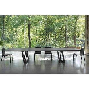 loft美式 实木会风TRD议桌长桌约办公桌原木大板工桌业大型简工作