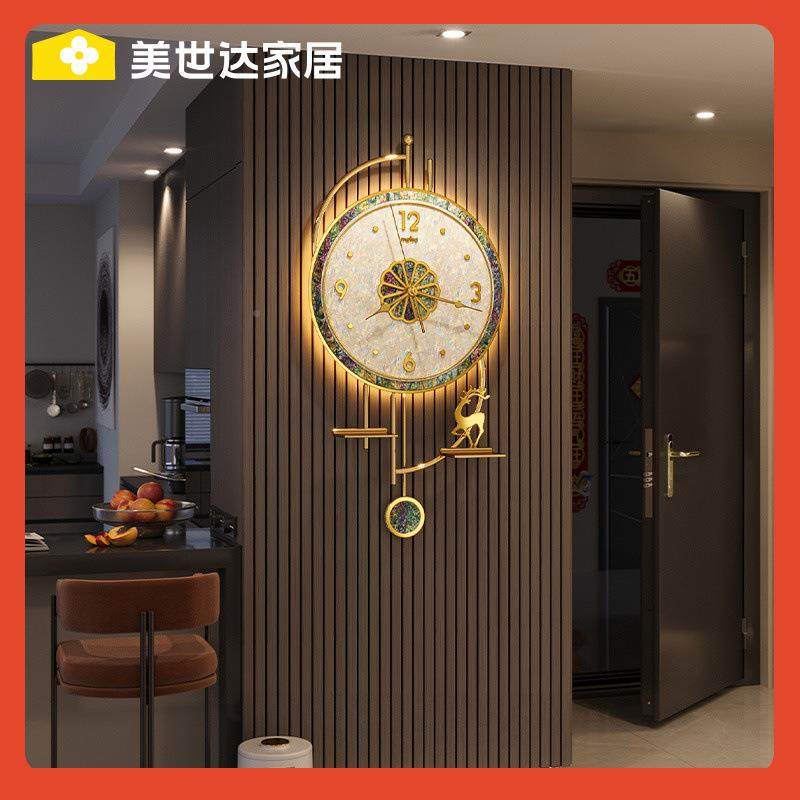 ◇挂客厅20AYF25新款时尚表大气简挂约现代轻奢风钟钟感餐厅墙时