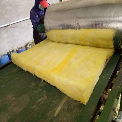 防火玻璃棉卷毡 铝箔屋顶大棚保温隔热材料 隔断隔音吸音填充棉
