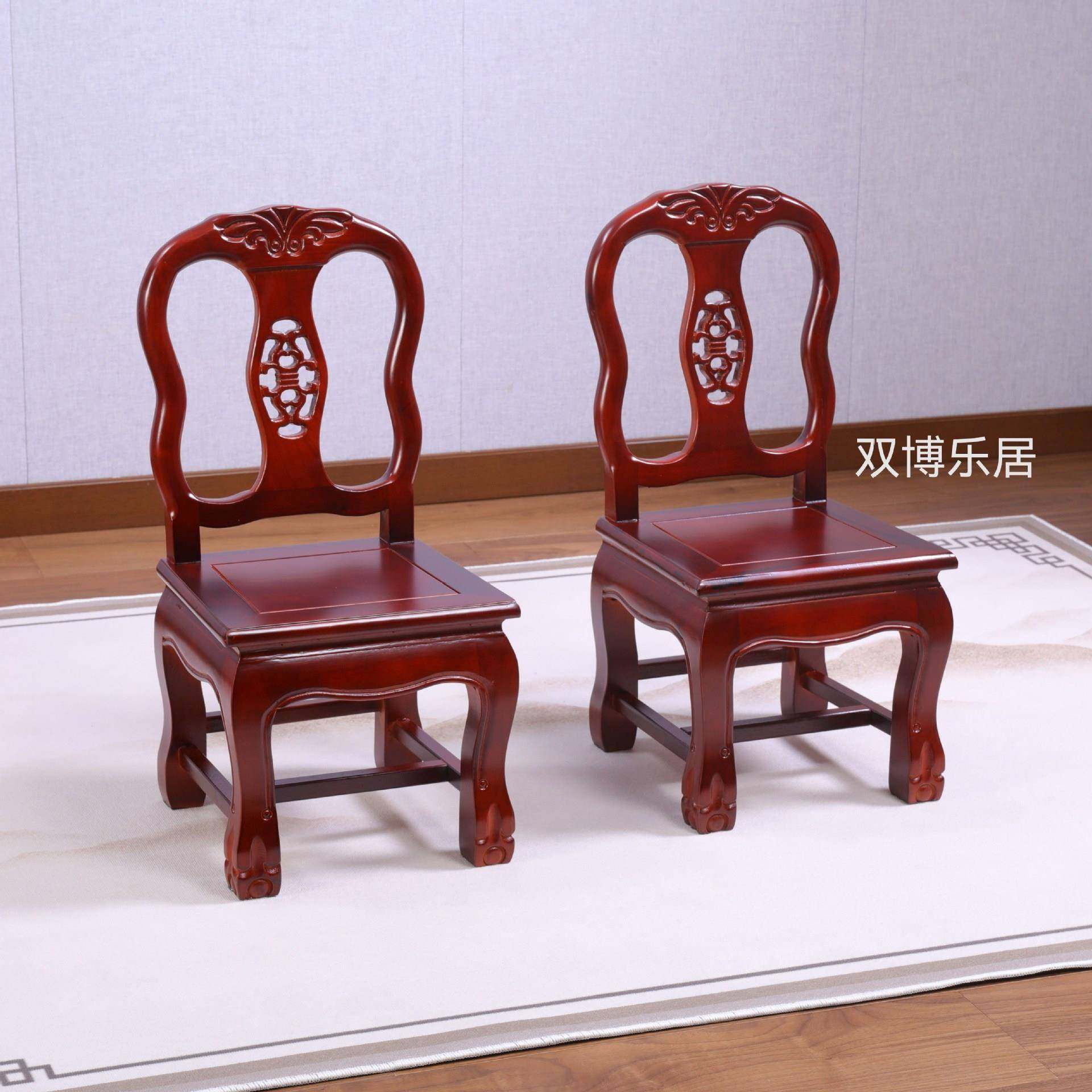 实木小椅中宝式背椅儿童家用45515客厅靠板子凳凳子板凳宝座椅复