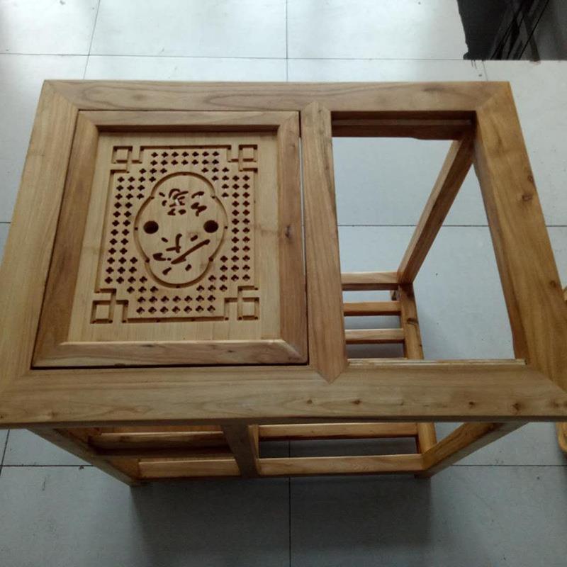 泡中式小桌茶桌实木二人茶茶艺桌茶台简约做新水壶VAX电磁炉榆木