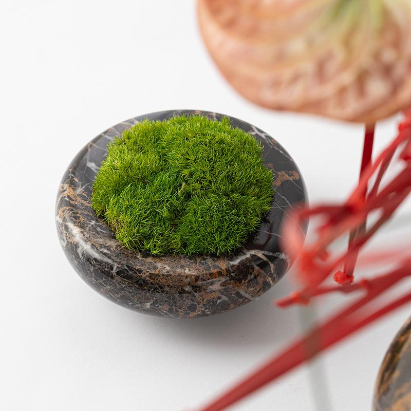 奢大理石花高样板间器装饰品摆件端书房客ROE厅花艺轻家居软装