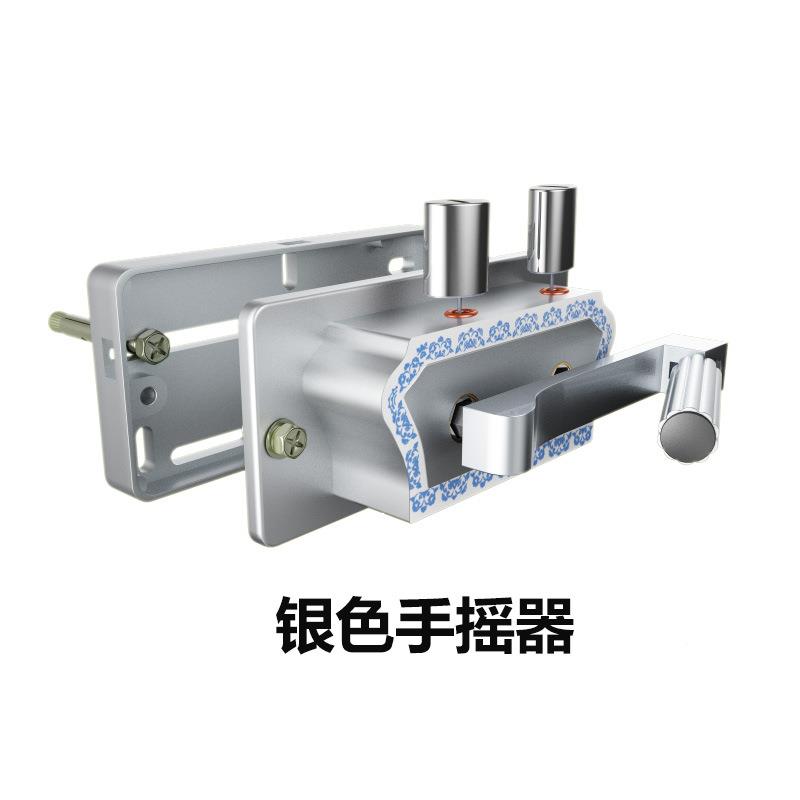 衣架手器796通用升降器配件摇手器绞盘线孔盒免自打孔上下摇斜孔