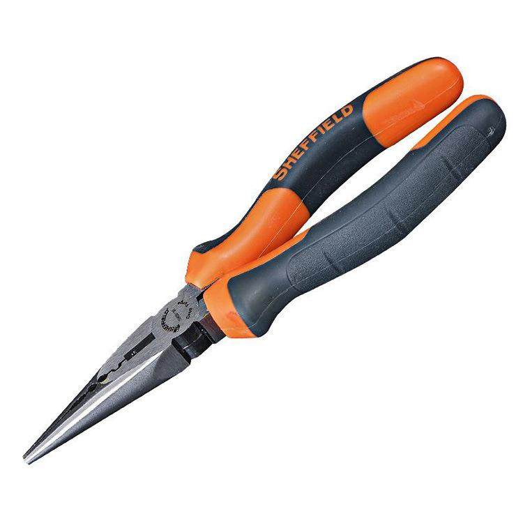 HEFFIELD/钢盾双色多用嘴钳6电工重型带刃线压接钳剥尖S045016S04