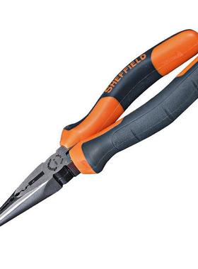 HEFFIELD/钢盾双色多用嘴钳6电工重型带刃线压接钳剥尖S045016S04